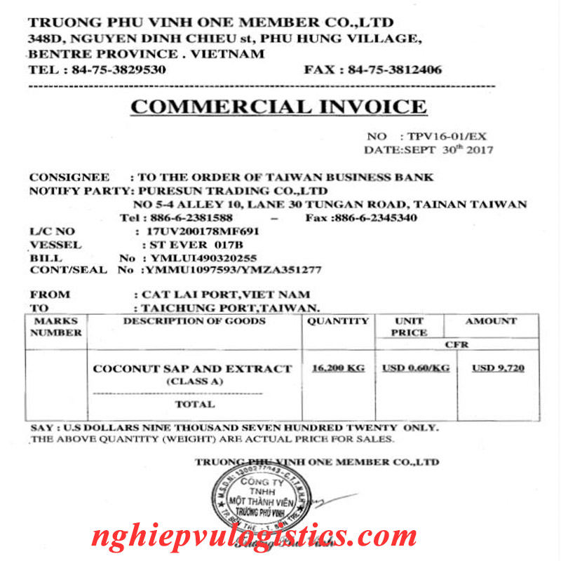 Commercial Invoice là gì