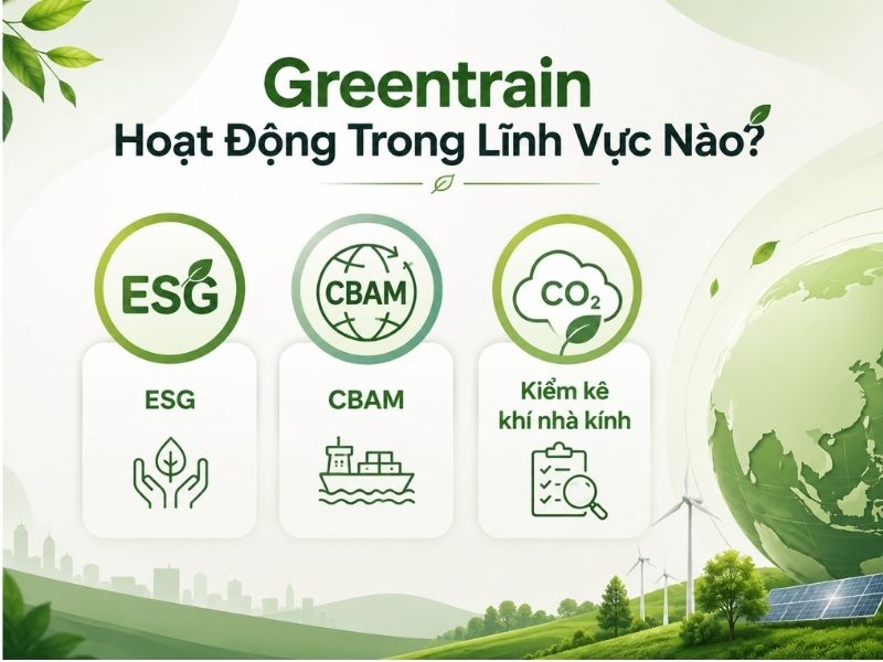 Greentrain hoạt động trong 3 lĩnh vực chính